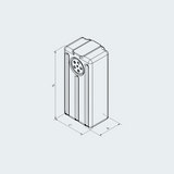 Vertical Black / Gray Water Tank lt. 61