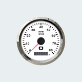 OSCULATI Revolution Counter 0-8000 RPM white/glossy