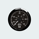 OSCULATI Pitot Speedometer 0-55 MPH black/black