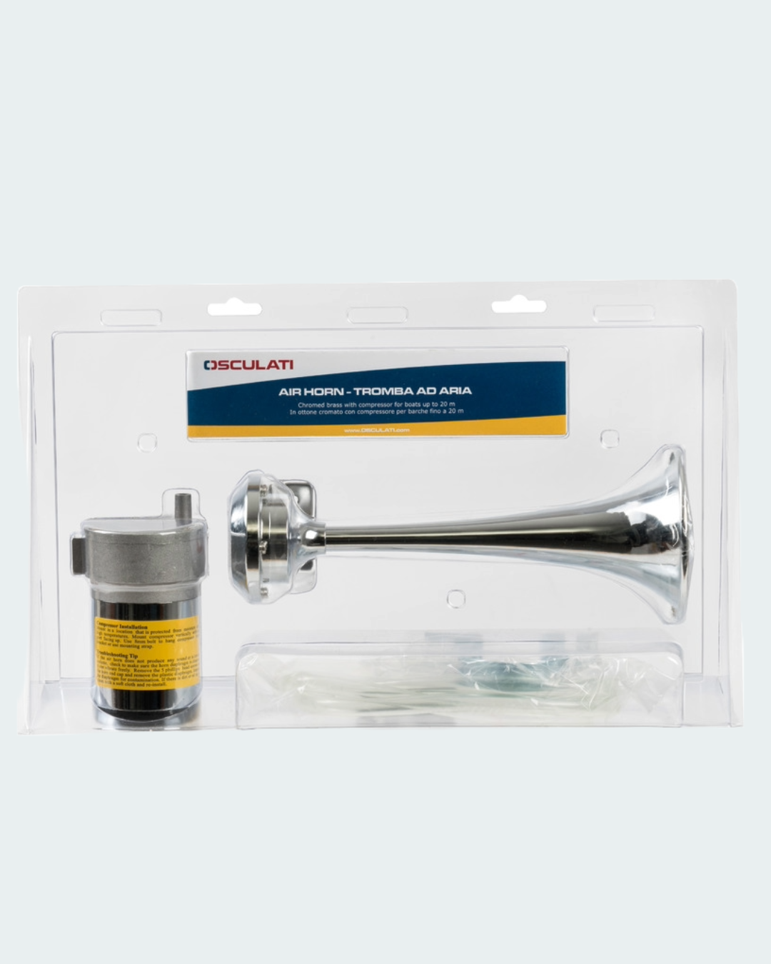 Chromed Trumpet Horn 12 V