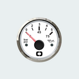 OSCULATI Oil pressure indicator 0/10 bar white/glossy