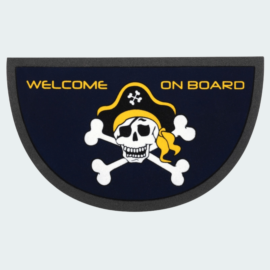 Format Antiskid semi-circ. Doormat 40x68 cm Pirate