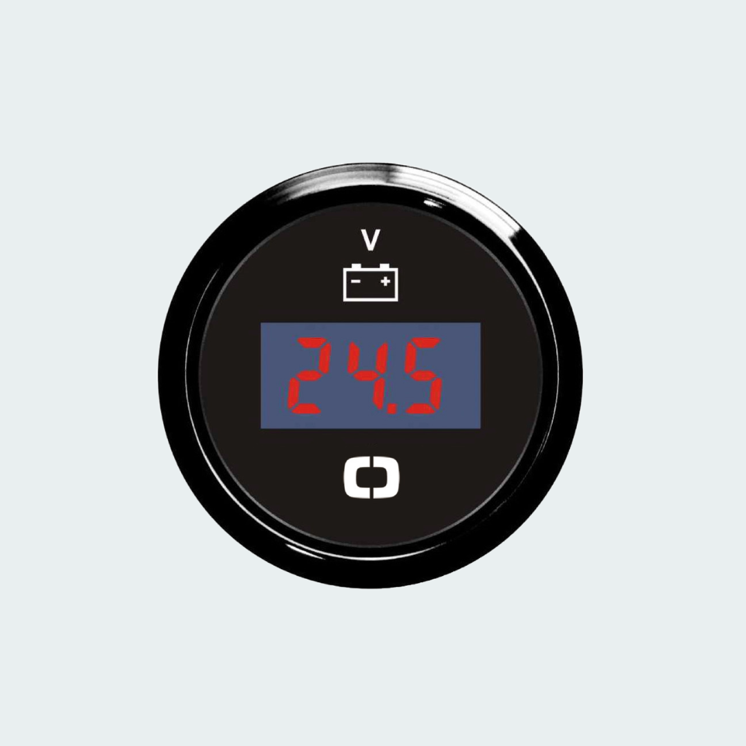 OSCULATI Digital Voltmeter 8/32 V black/black