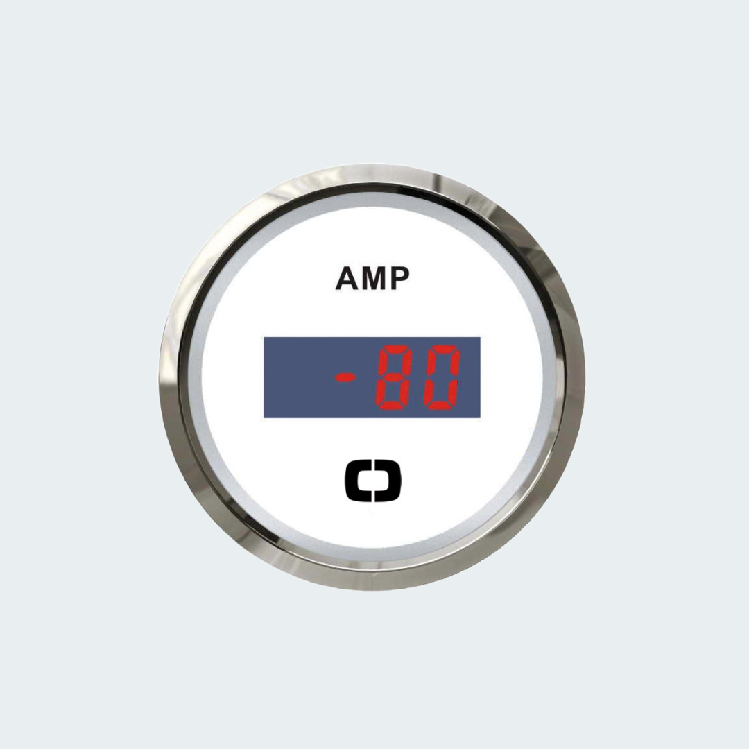 OSCULATI Digital Ammeter w/shunt white/glossy