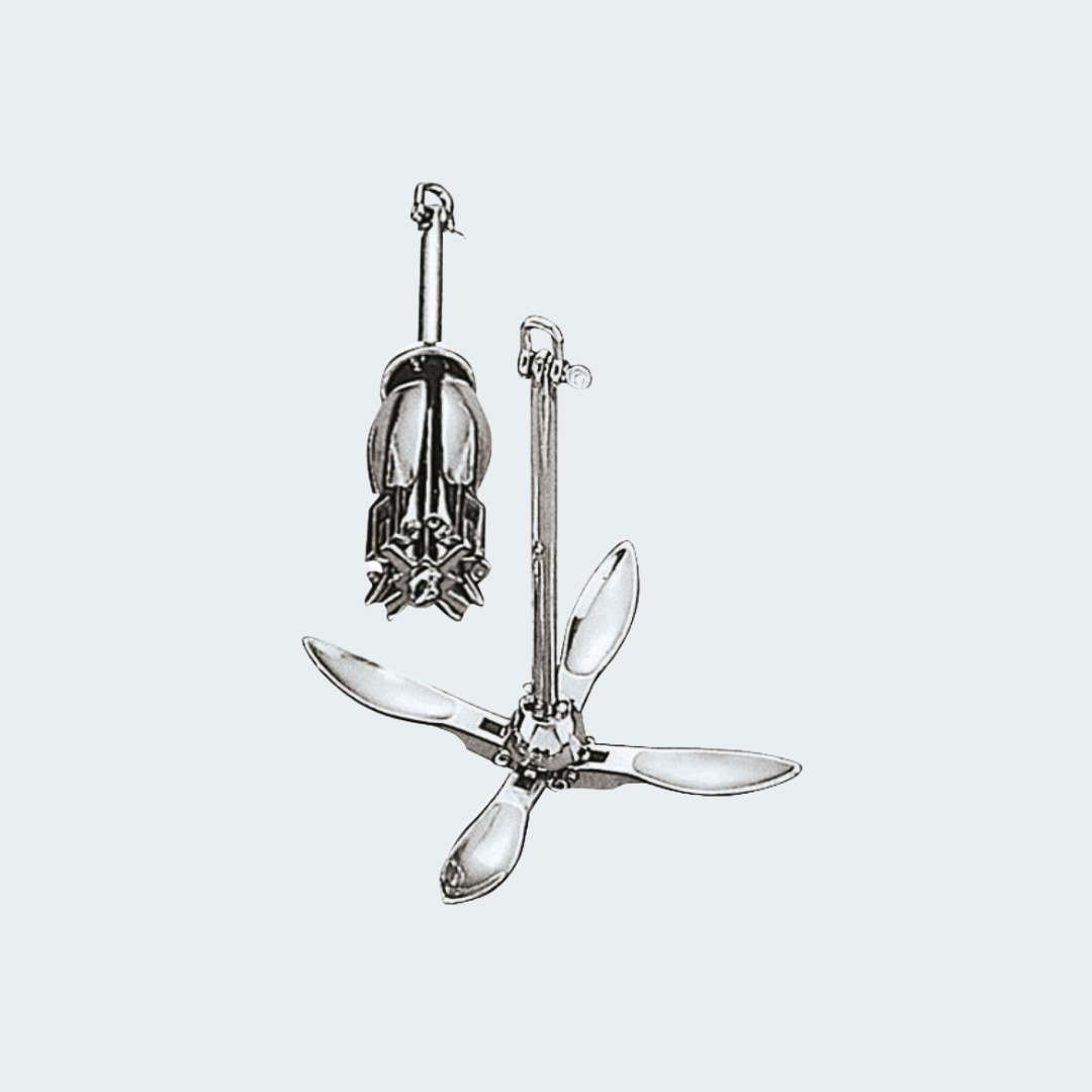 Stainless Steel Folding Grapnel Anchor Comar Marine